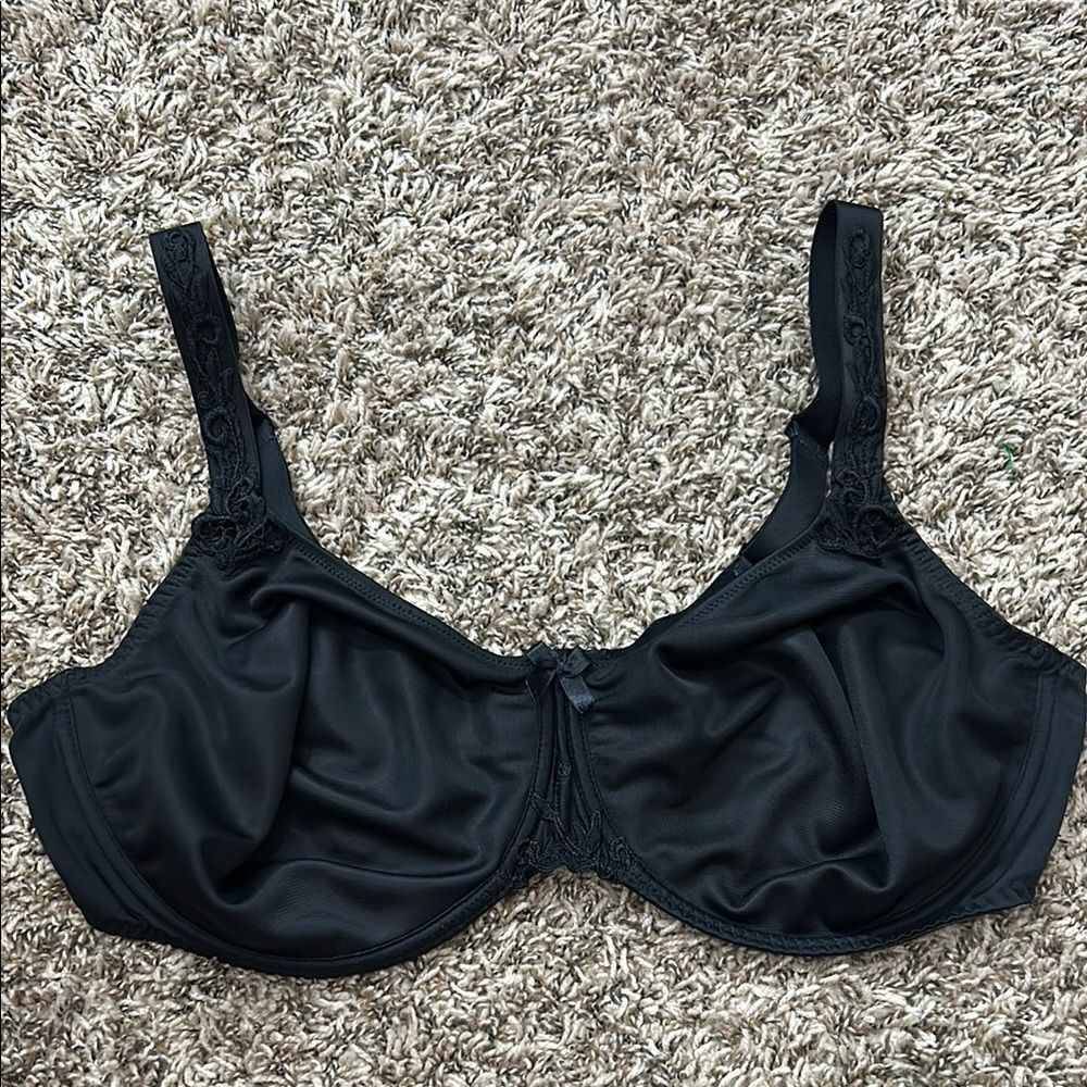 Simone Perele Black Underwire Unlined Bra Sz 42E